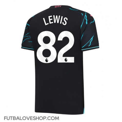 Dres Manchester City Rico Lewis #82 Tretina 2023-24 Krátky Rukáv